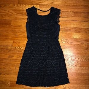 Francescas mini black lace dress